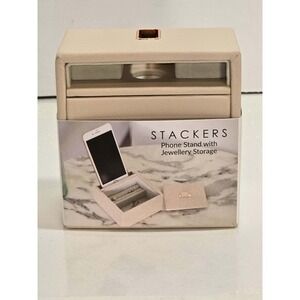 📱 Stackers Phone Stand & Jewelry Storage Box NIB Minimalist Organizer